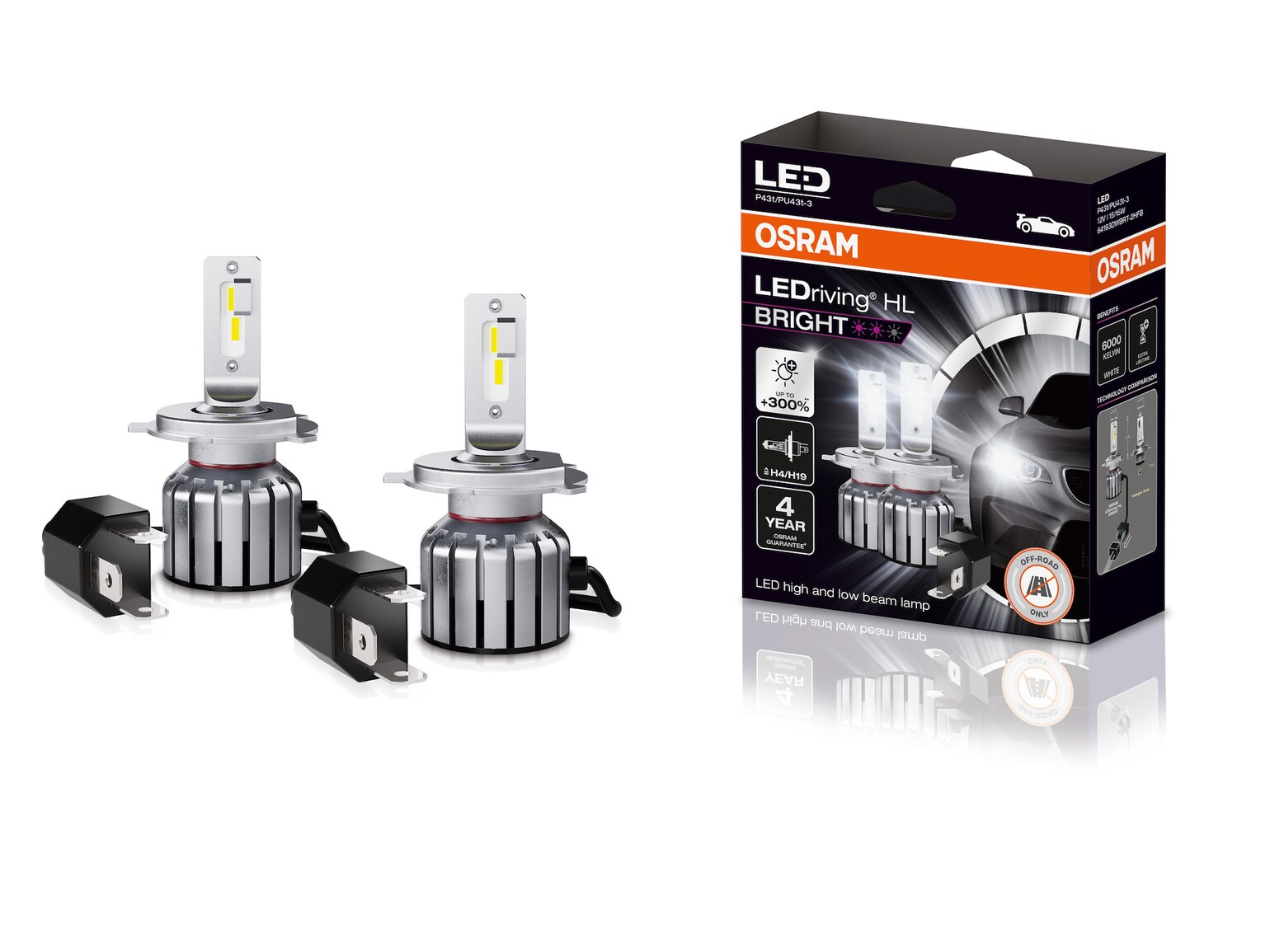 Osram LEDriving HL Bright H4/H19