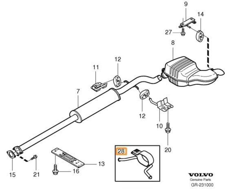 Europa Import Klamma Avgasrörupphängning