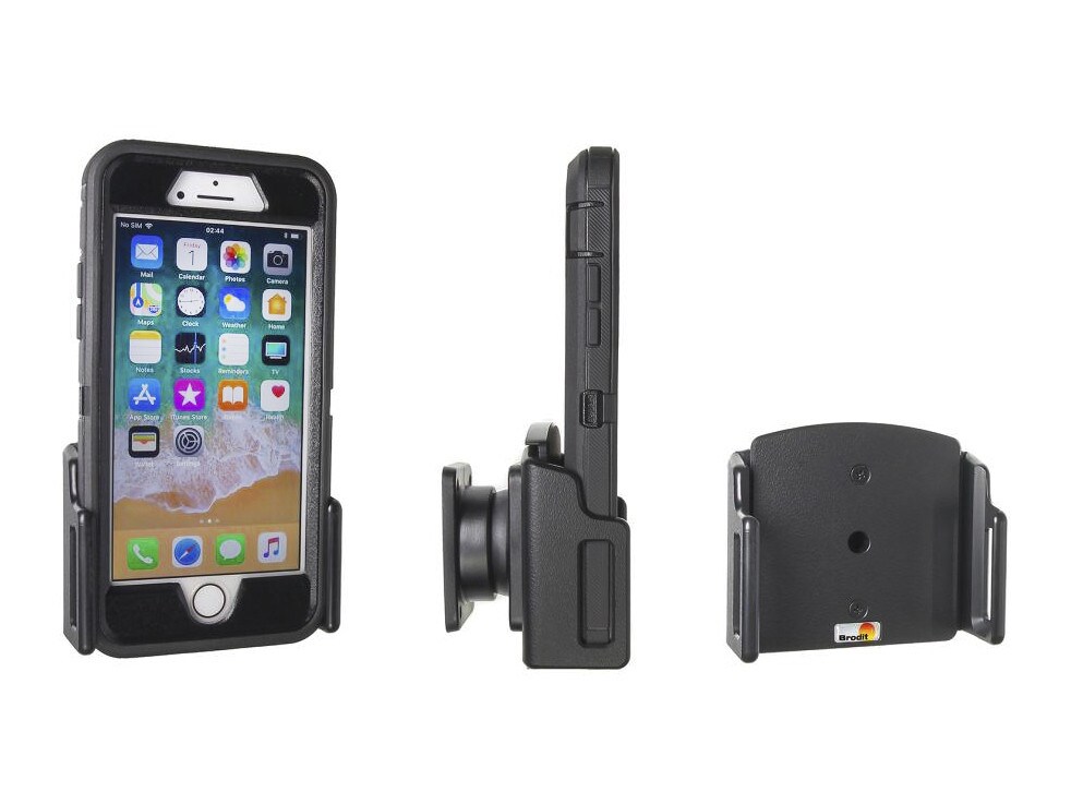 Brodit Hållare iPhone 6, 6 Plus, 6S, 6S Plus, 7, 7 Plus, 8, 8 Plus, X, XR, XS, XS Max, 11, SE 2nd Gen