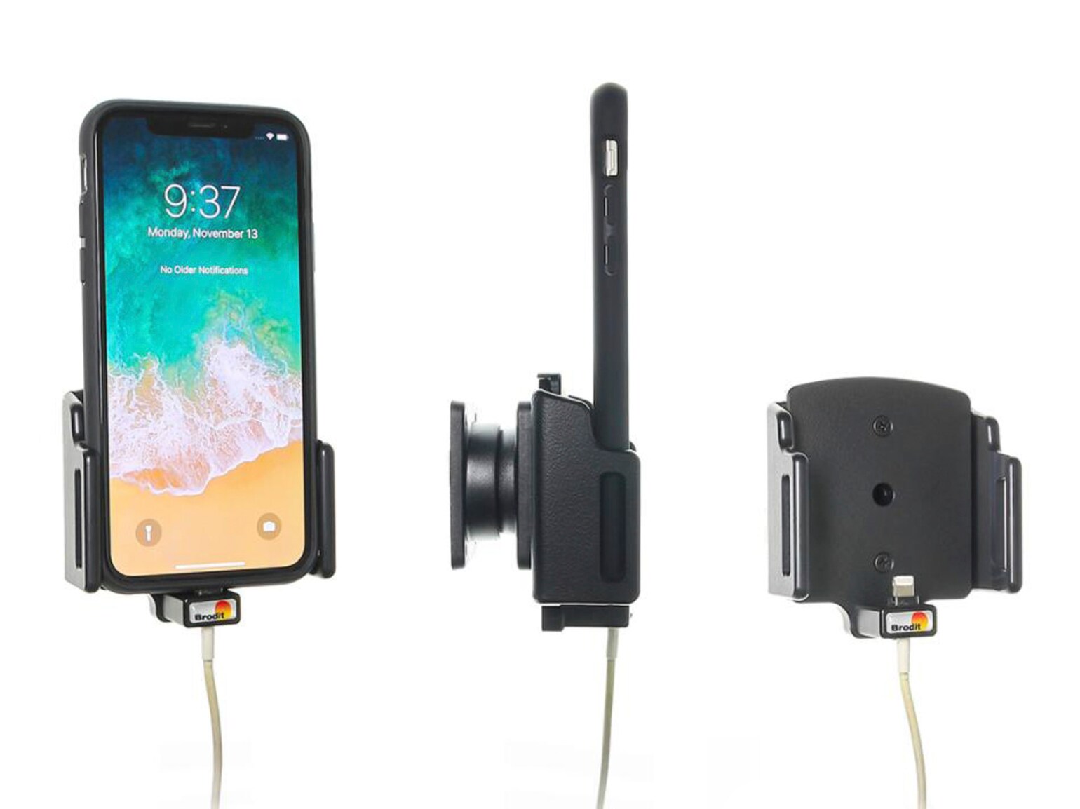 Brodit Hållare iPhone X, XS, XR, 11