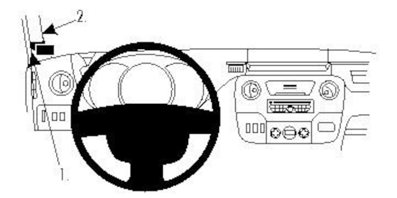 Brodit ProClip Nissan NV400, Renault Master Left