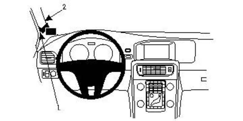 Brodit ProClip Volvo V60, S60