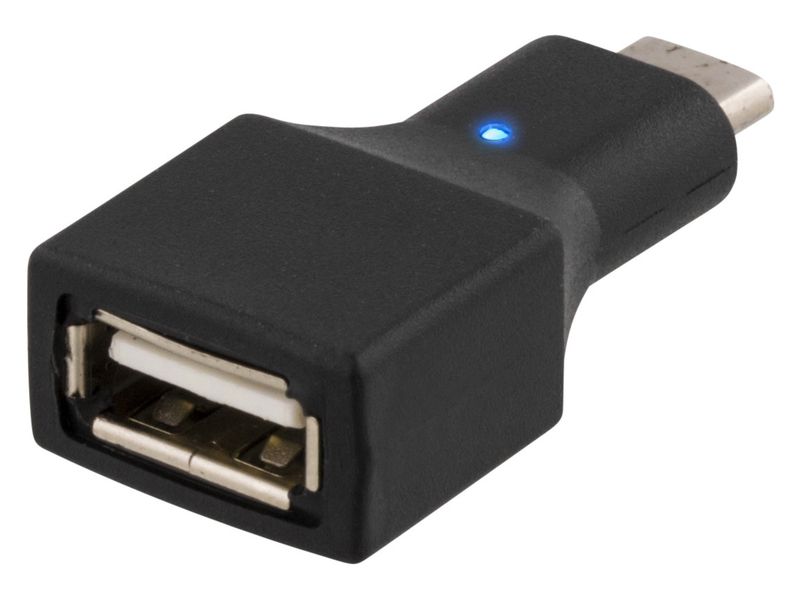 Deltaco USB-adapter Typ C/Typ A