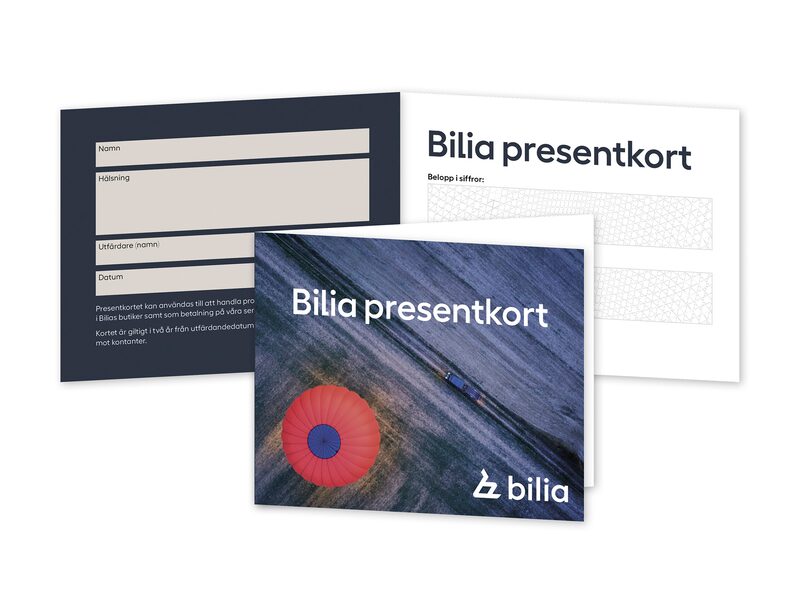 Bilia Presentkort