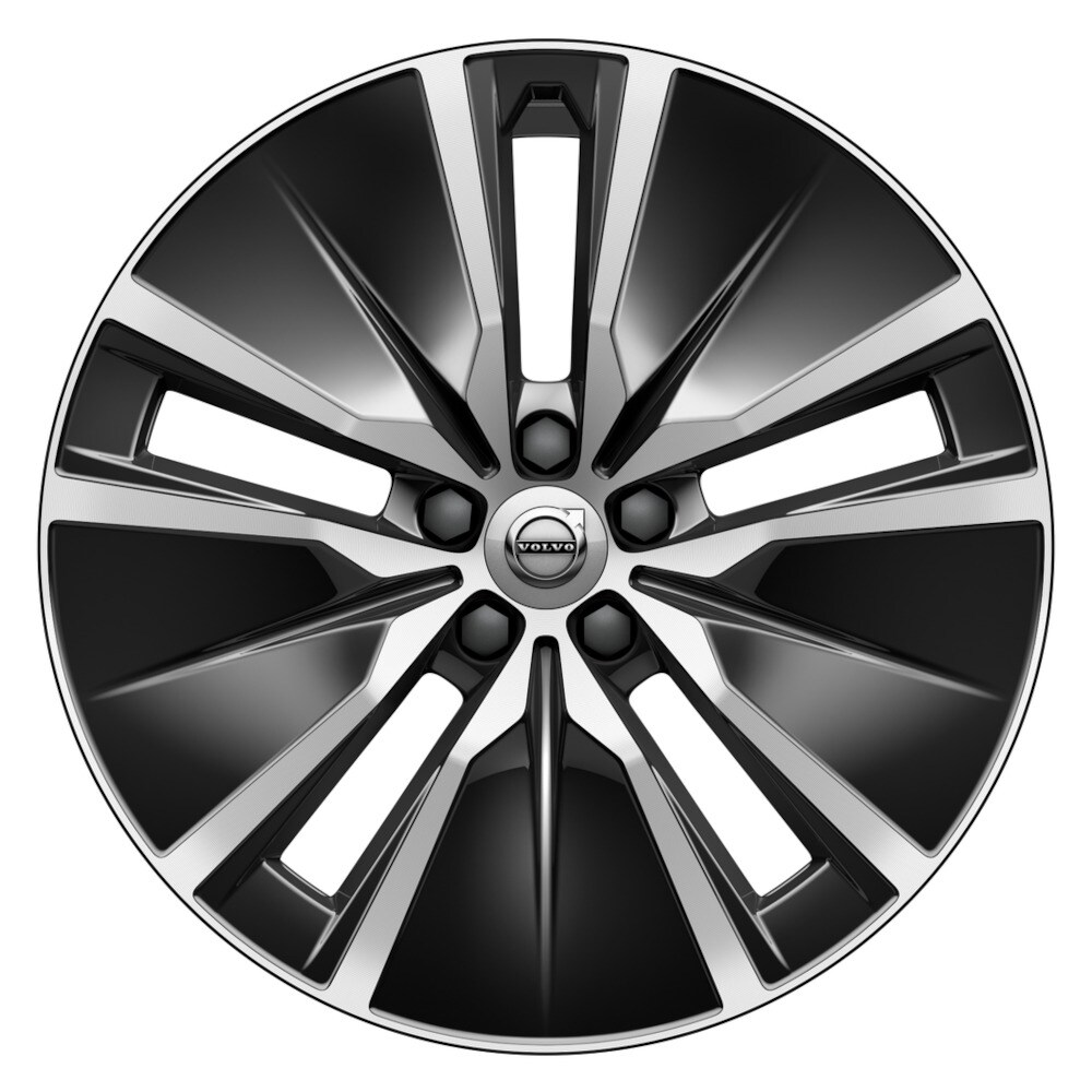 Volvo Original 19&quot; 5-Double Spoke Black Diamond Cut Alloy Wl