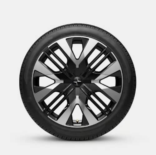 Polestar Original 20" 4-M Spoke Black Polished Forged