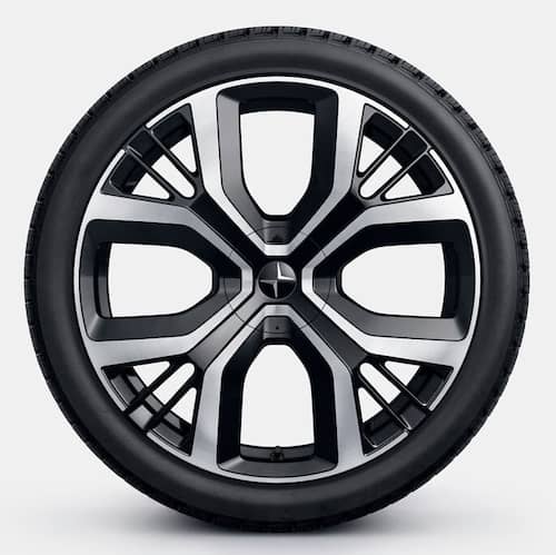 Polestar Original 20" 4-Y Spoke Black Polished Forged