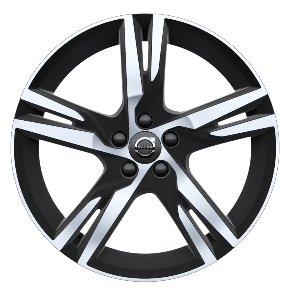 Volvo Original 19&quot; 5-Double Spoke Matt Black Diamond Cut -911
