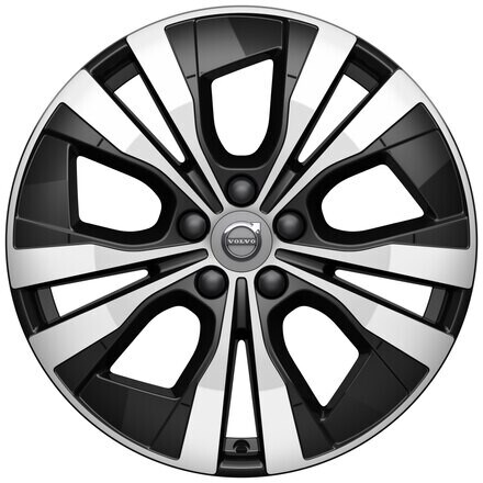 Volvo Original 18&quot; 5-Double Spoke Black Diamond Cut - 1098