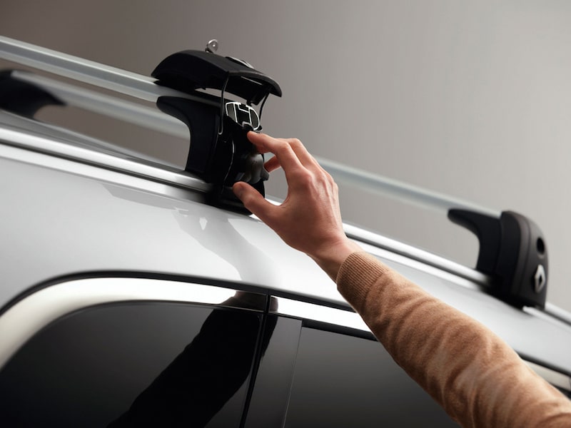 Renault Original Lasthållare, aluminiumprofil för integrerade rails