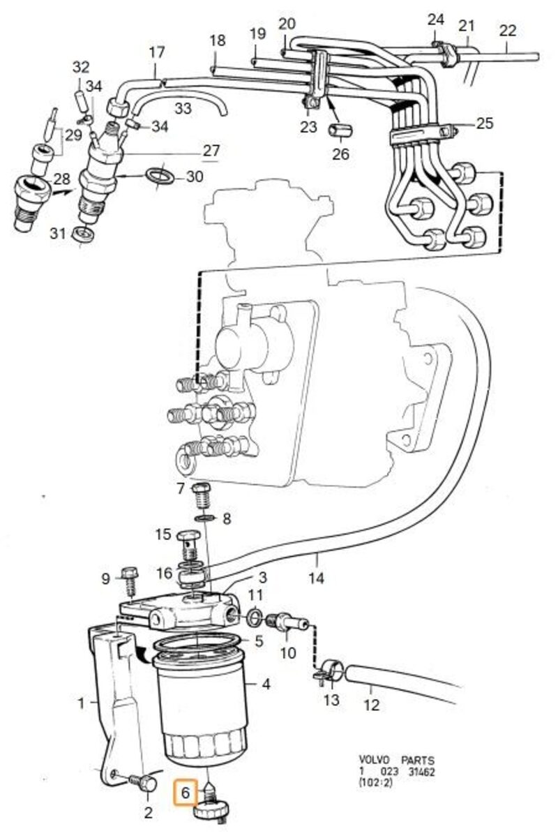 Volvo Original Bränslefilter
