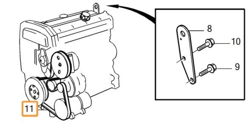 Volvo Original Hjälpaggregatsrem