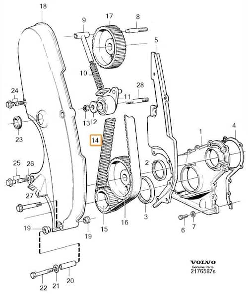 Volvo Original Kamremssats