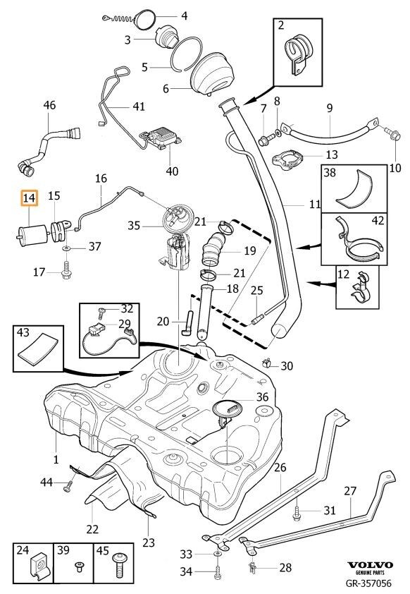 Volvo Original Bränslefilter
