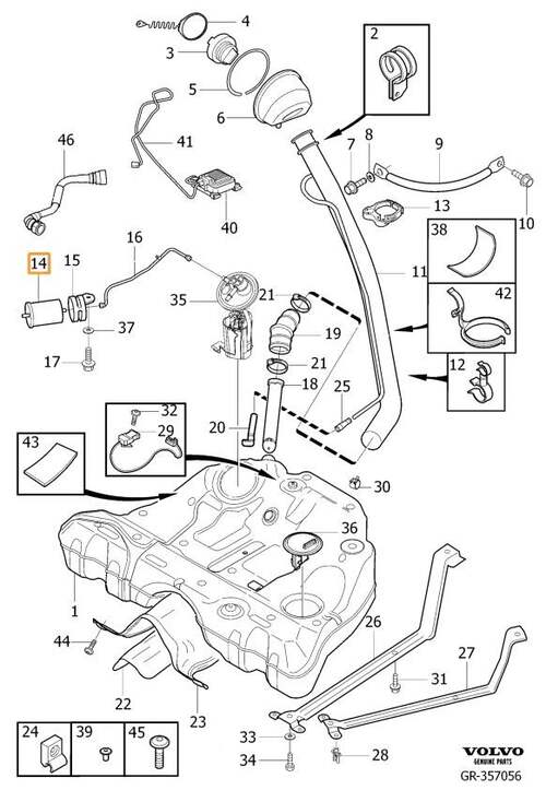 Volvo Original Bränslefilter