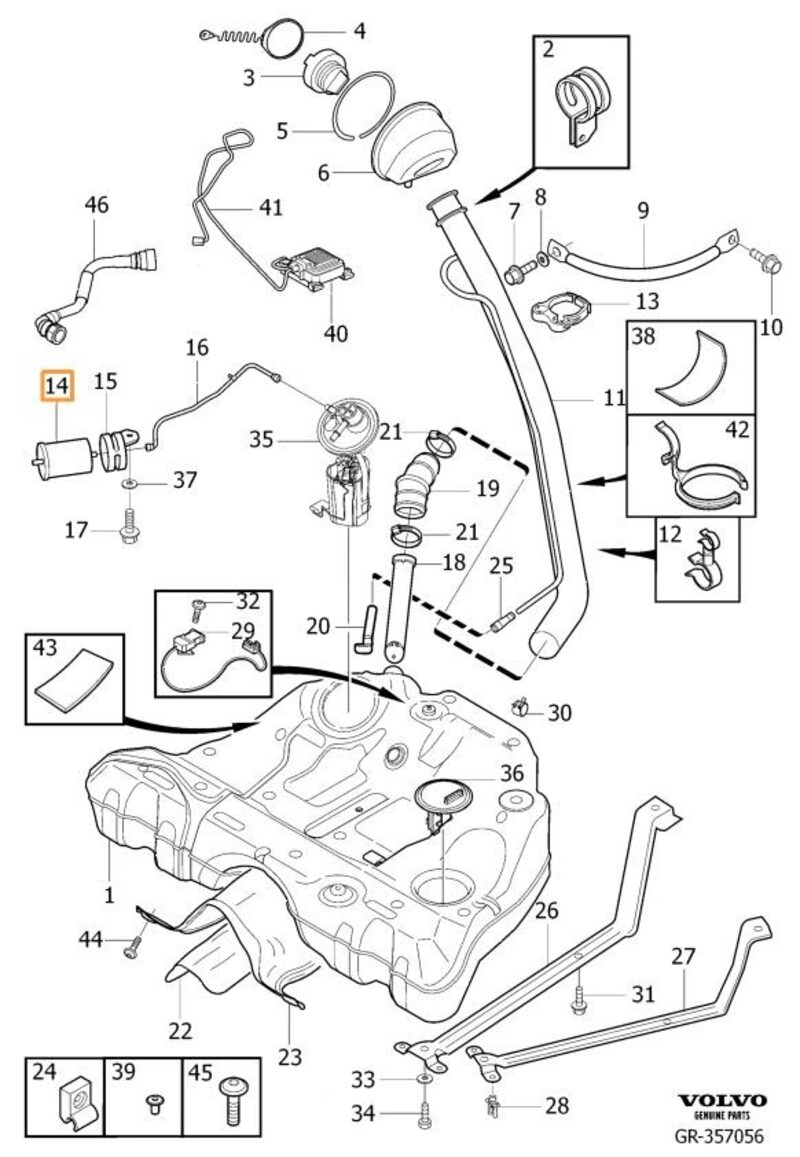 Volvo Original Bränslefilter