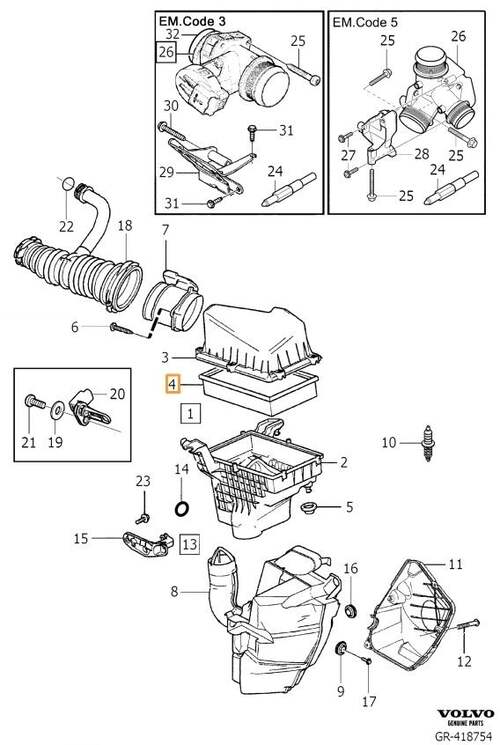 Volvo Original Luftfilter