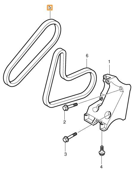 Volvo Original Hjälpaggregatsrem