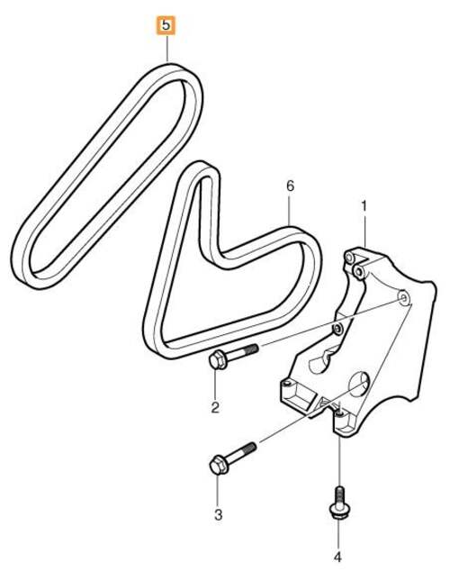 Volvo Original Hjälpaggregatsrem