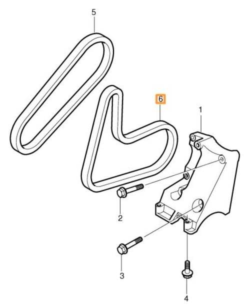Volvo Original Hjälpaggregatsrem