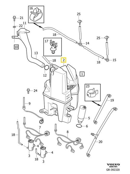 Volvo Original Vattenbehållare