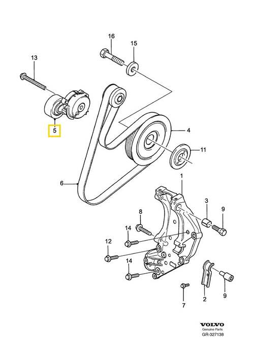 Volvo Original Spännrulle