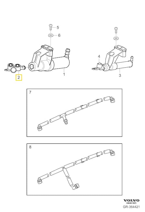 Volvo Original Spolarmunstycke