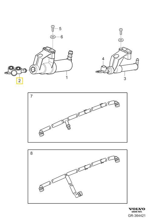 Volvo Original Spolarmunstycke
