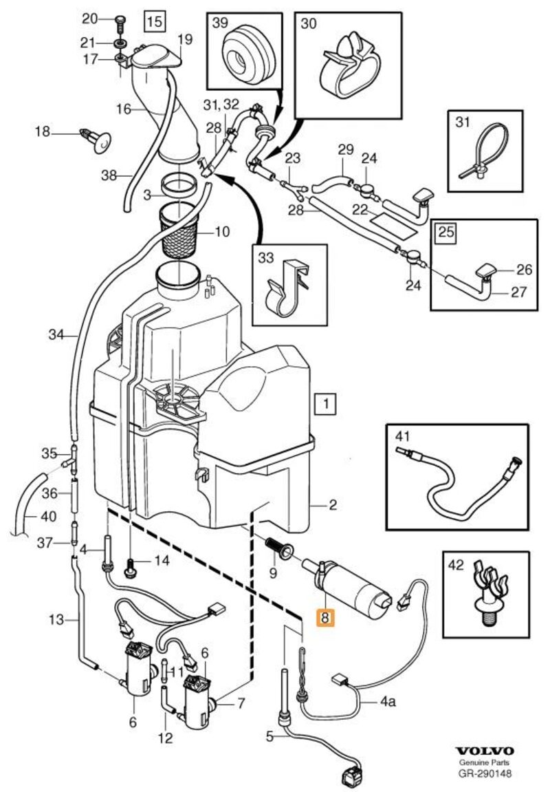Volvo Original Spolarpump