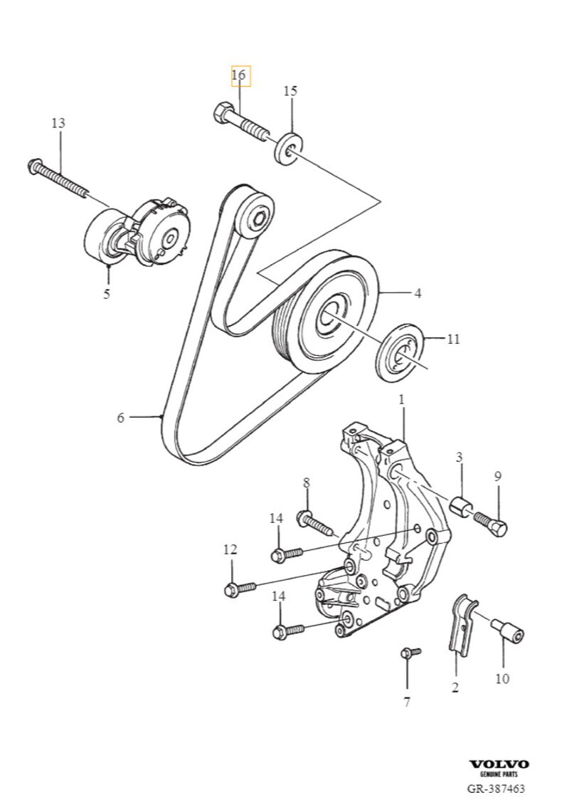 Volvo Original Skruv