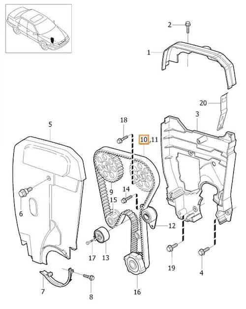 Volvo Original Kamremssats