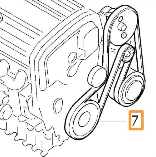 Volvo Original Hjälpaggregatsrem