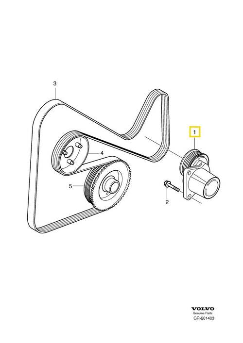 Volvo Original Spännrulle
