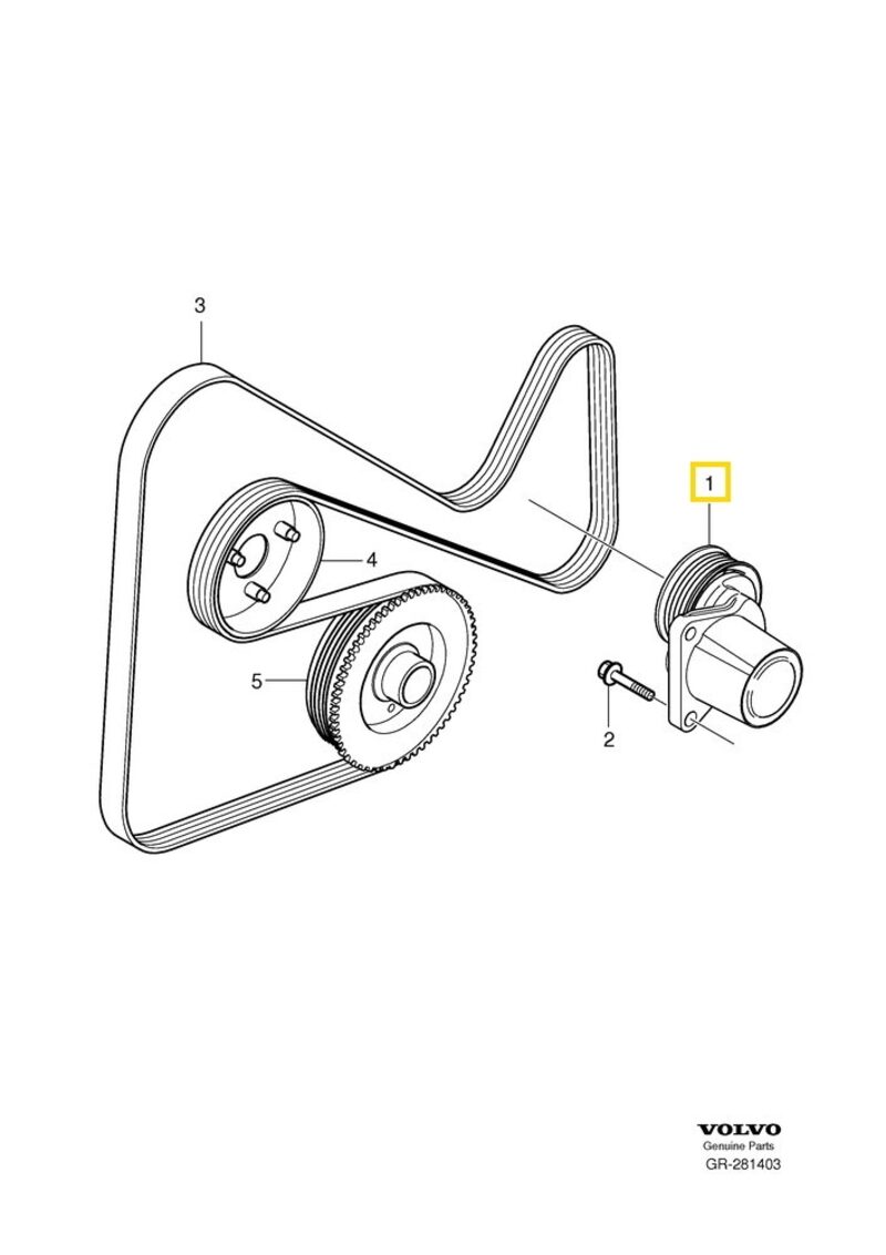 Volvo Original Spännrulle