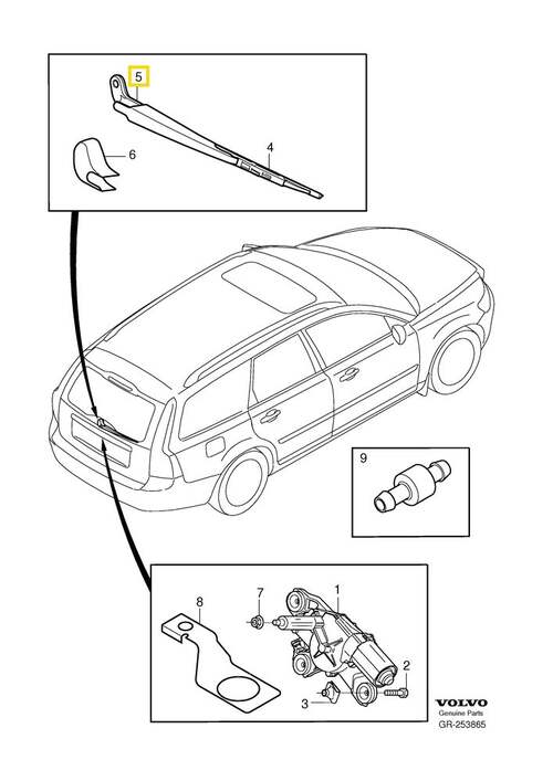 Volvo Original Torkararm