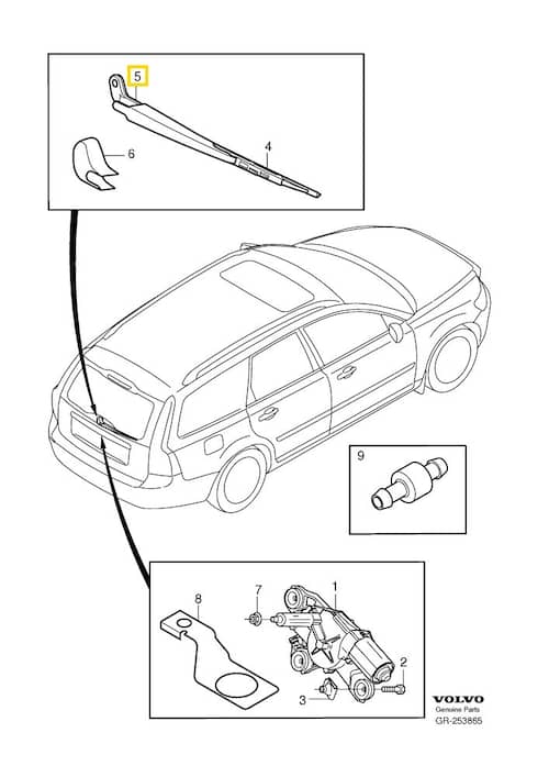 Volvo Original Torkararm