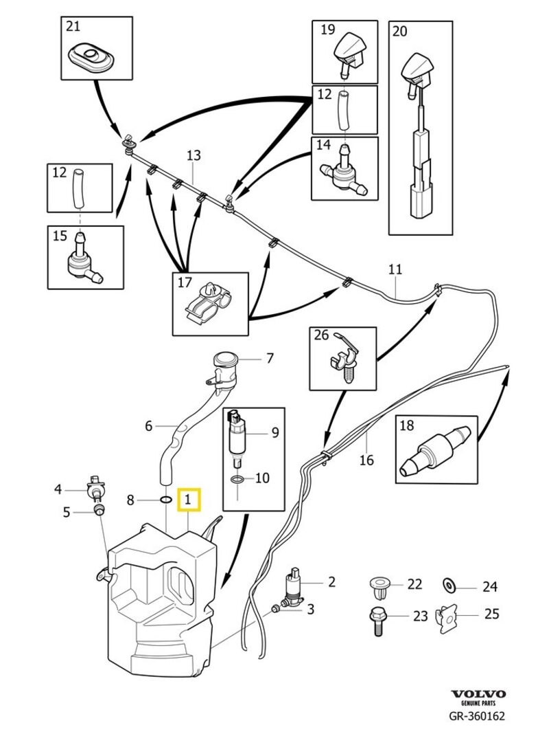Volvo Original Vattenbehållare