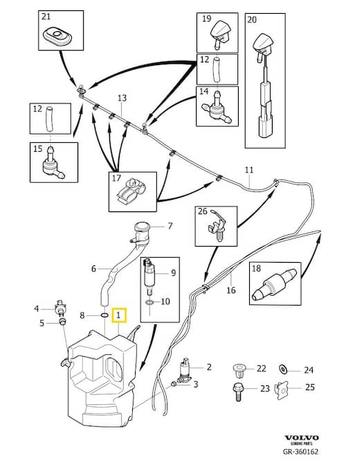 Volvo Original Vattenbehållare