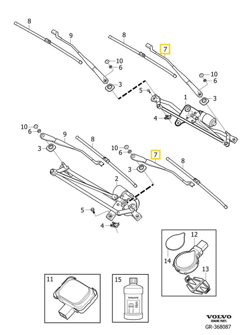 Volvo Original Torkararm