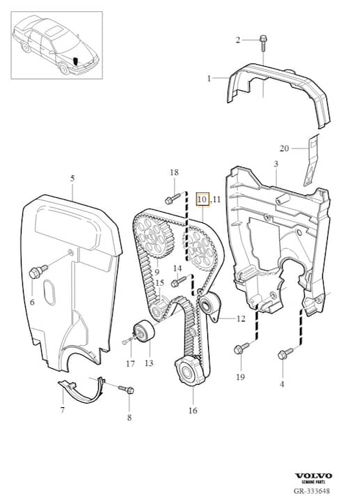 Volvo Original Kamremssats