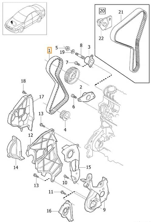 Volvo Original Kamremssats