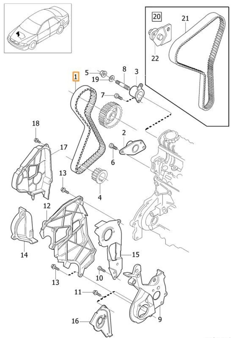 Volvo Original Kamremssats