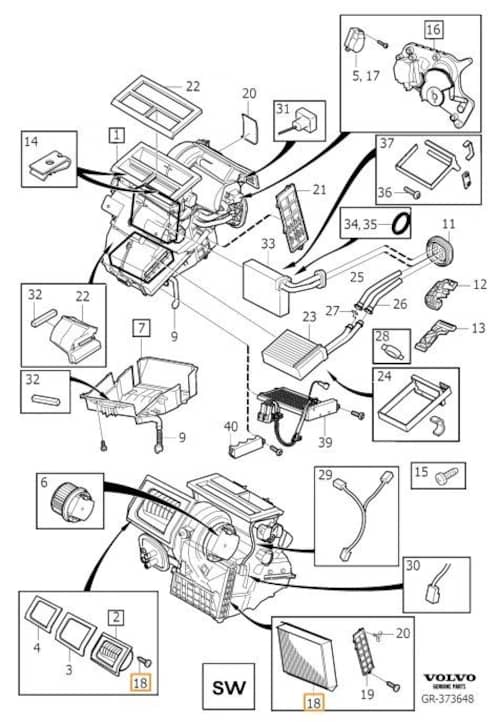 Volvo Original Kupéfilter