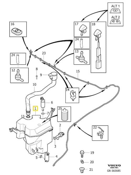 Volvo Original Vattenbehållare