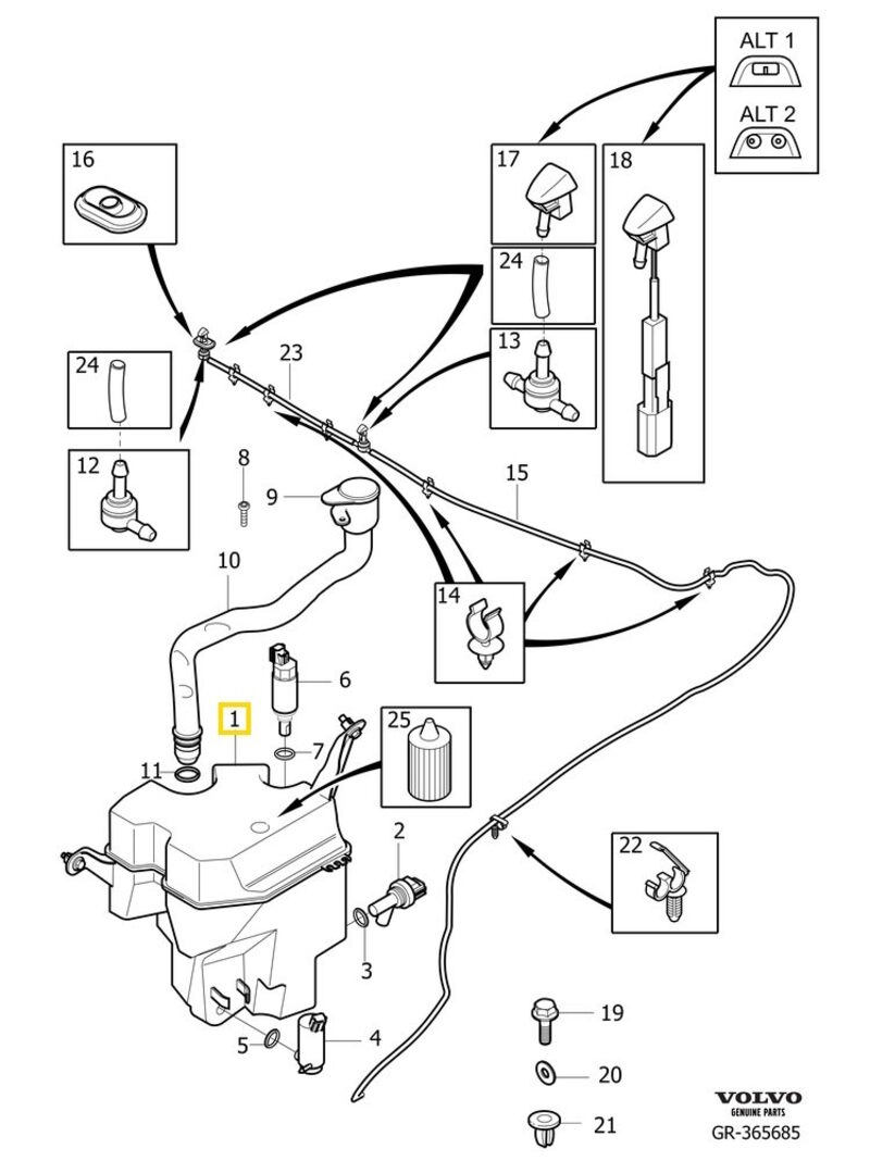 Volvo Original Vattenbehållare