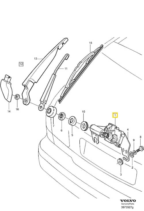 Volvo Original Torkarmotor