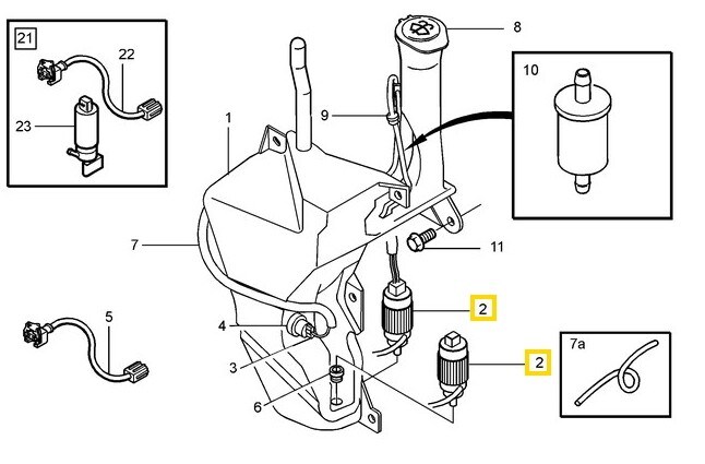 Volvo Original Spolarpump