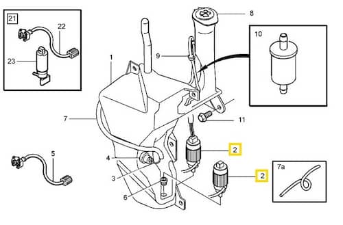 Volvo Original Spolarpump