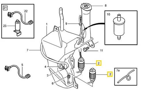 Volvo Original Spolarpump