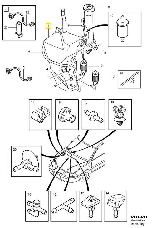 Volvo Original Vattenbehållare